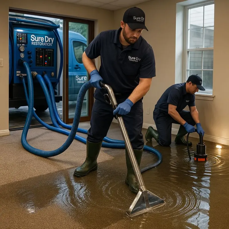 Water Extraction and Removal process in West Hempstead, NY